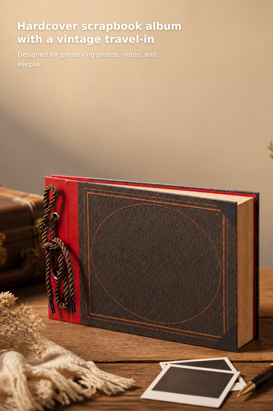 Our Adventure Book” Hardcover Scrapbook Album